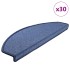 Alfombrilla escalera 30 uds azul 65x24x4