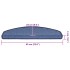 Alfombrilla escalera 30 uds azul 65x24x4