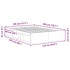 Estructura de cama sin colchón roble artesanal 120x200