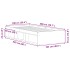 Estructura de cama sin colchón roble artesanal 100x200