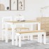 Juego de comedor Panama 4 pzas madera maciza de pino