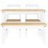 Juego de comedor Panama 4 pzas madera maciza de pino