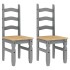 Juego de comedor Panama 3 pzas madera maciza de pino