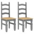 Juego de comedor Panama 3 pzas madera maciza de pino