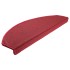 Alfombrilla escalera 30 uds rojo burdeos 65x24x4