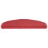 Alfombrilla escalera 30 uds rojo burdeos 65x24x4