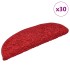 Alfombrilla escalera 30 uds. rojo 65x21x4