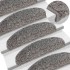 Alfombrilla escalera 30 uds Gris 65x21x4