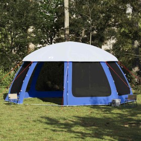 Carpa para piscina con desmontables y paredes azul 612x612