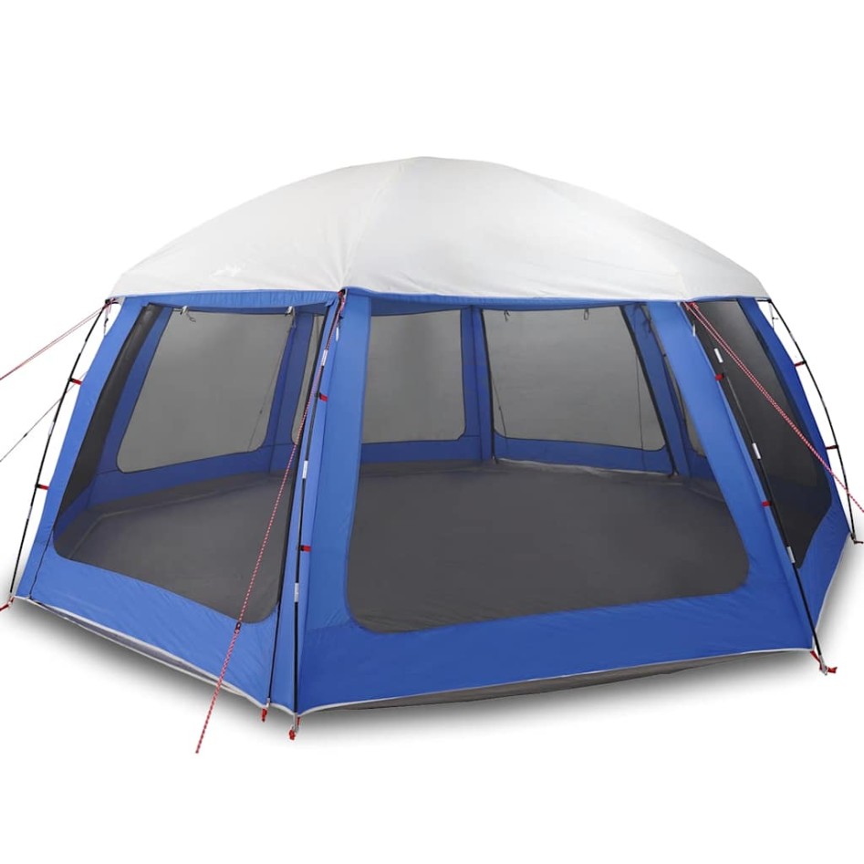 Carpa para piscina con desmontables y paredes azul 612x612