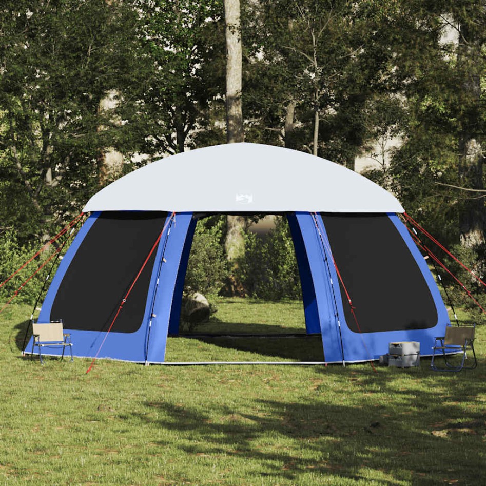 Carpa para piscina con desmontables y paredes azul 612x612