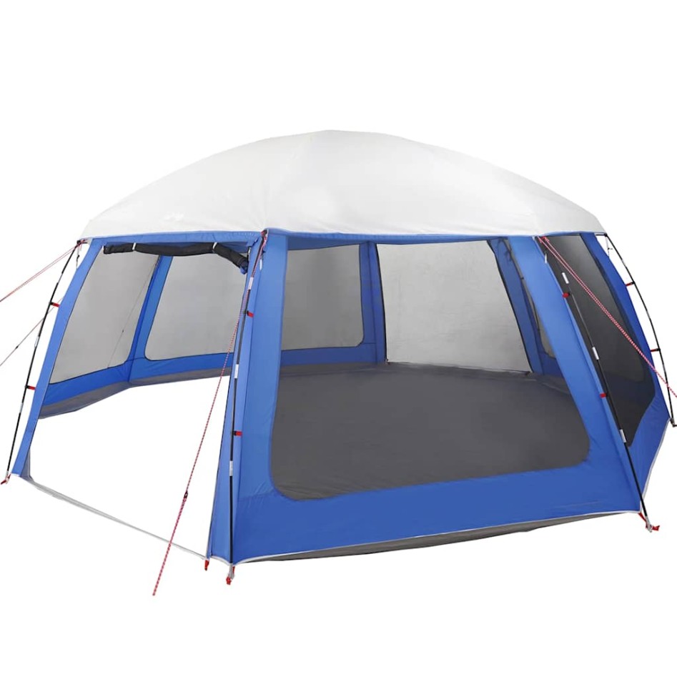 Carpa para piscina con desmontables y paredes azul 612x612