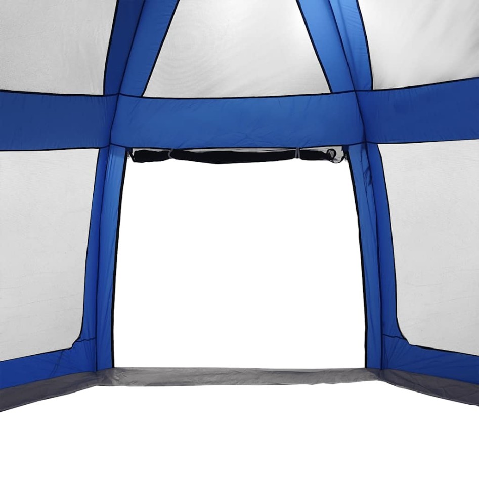 Carpa para piscina con desmontables y paredes azul 612x612