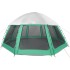 Carpa para piscina con desmontables y paredes azul 510x510