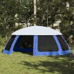 Carpa para piscina con desmontables y paredes azul 690x690 cm