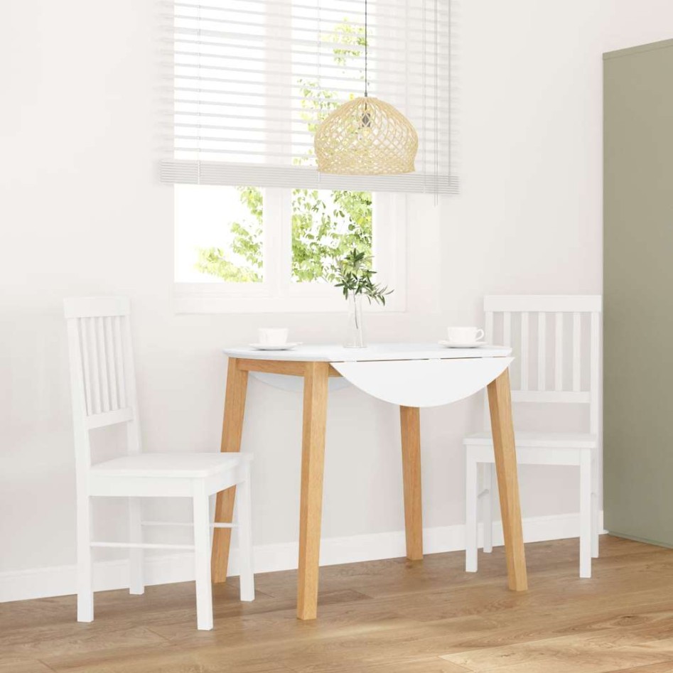 Sillas de comedor 2 unidades madera maciza de caucho