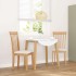 Sillas de comedor con cojines 2uds madera maciza natural