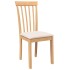 Sillas de comedor con cojines 2uds madera maciza natural