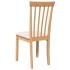 Sillas de comedor con cojines 2uds madera maciza natural
