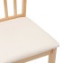 Sillas de comedor con cojines 2uds madera maciza natural