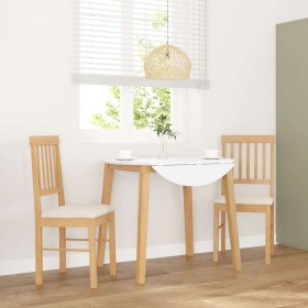 Sillas de comedor con cojines 2 uds madera maciza