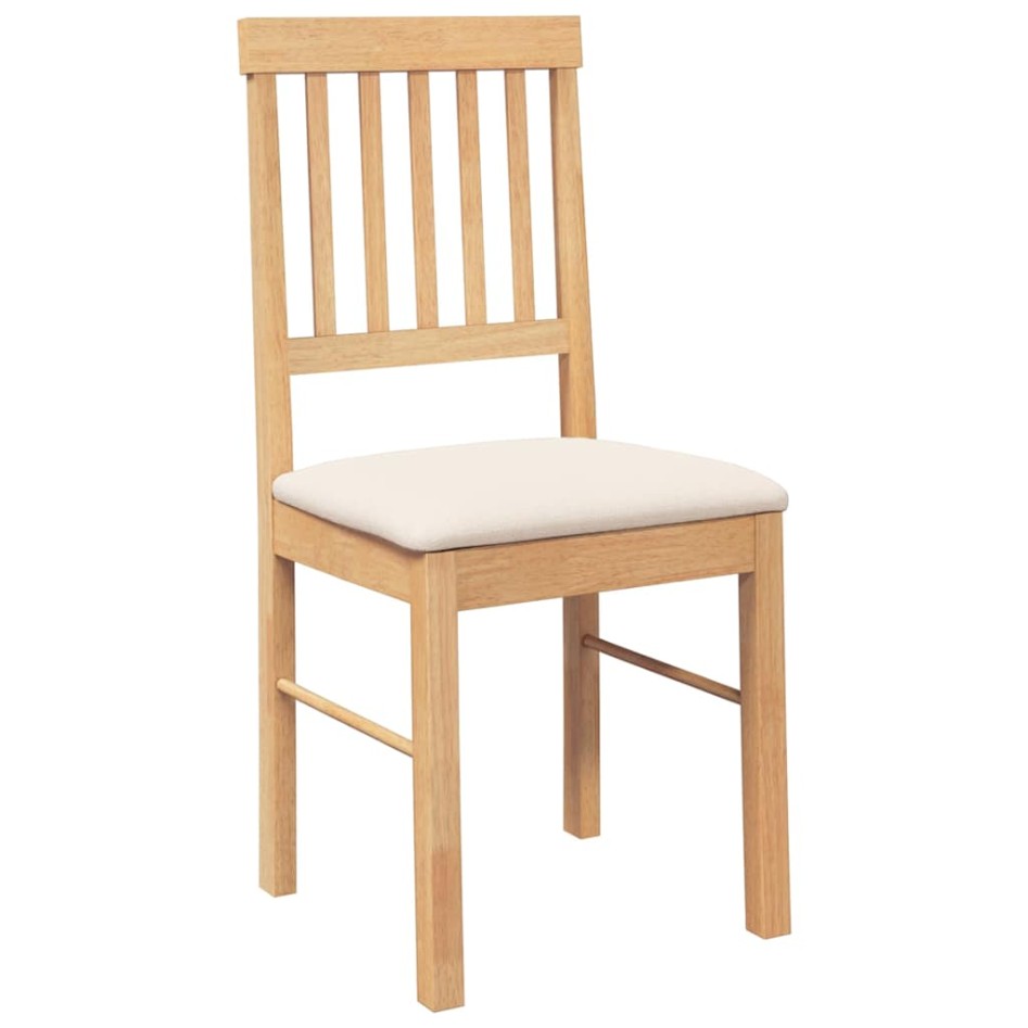 Sillas de comedor con cojines 2 uds madera maciza