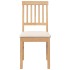 Sillas de comedor con cojines 2 uds madera maciza