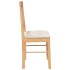 Sillas de comedor con cojines 2 uds madera maciza