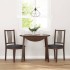 Sillas de comedor con cojines 2 uds madera maciza marrón