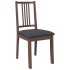 Sillas de comedor con cojines 2 uds madera maciza marrón