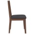 Sillas de comedor con cojines 2 uds madera maciza marrón