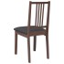 Sillas de comedor con cojines 2 uds madera maciza marrón