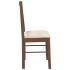 Sillas de comedor con cojines 2 uds madera maciza marrón