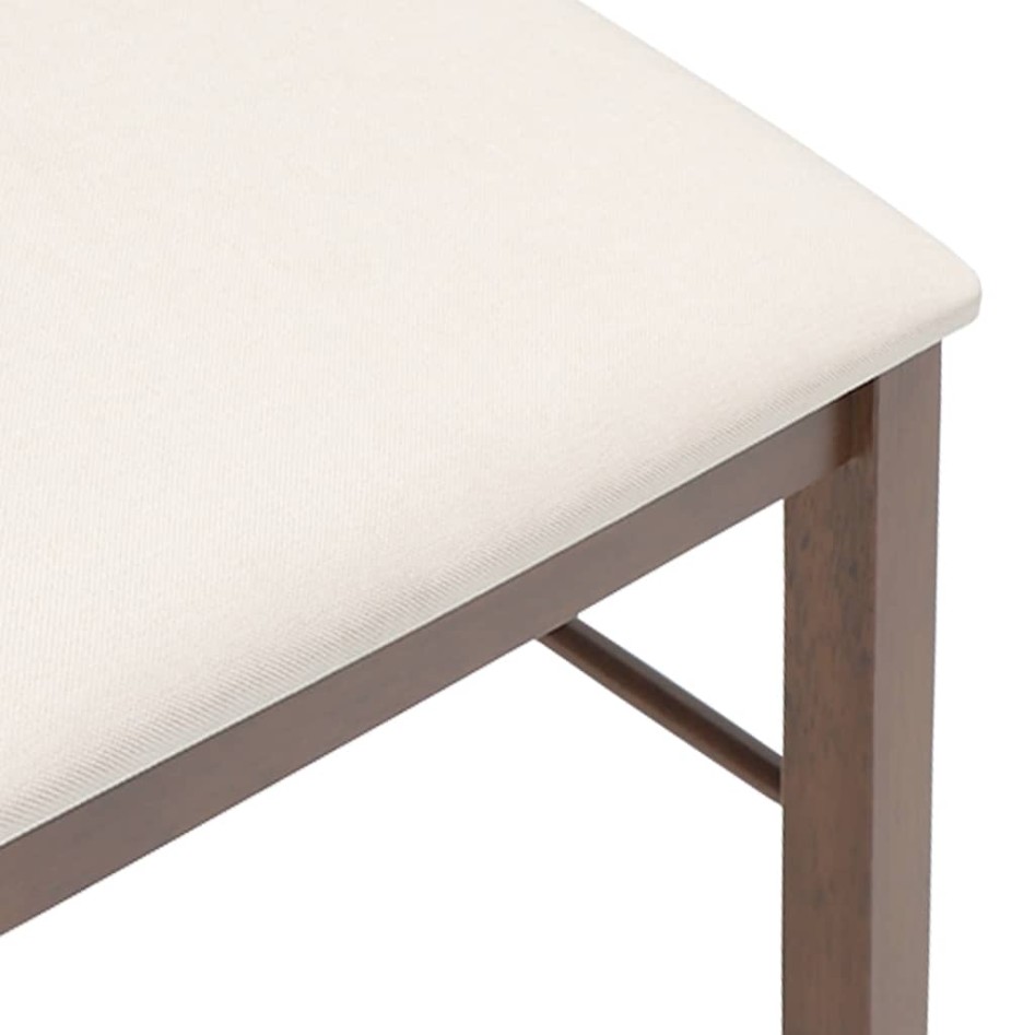 Sillas de comedor con cojines 2 uds madera maciza marrón