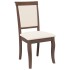 Sillas de comedor con cojines 2 uds madera maciza marrón