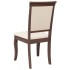 Sillas de comedor con cojines 2 uds madera maciza marrón