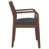 Sillas de comedor con cojines 2 uds madera maciza marrón