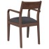 Sillas de comedor con cojines 2 uds madera maciza marrón