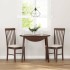 Sillas de comedor con cojines 2 uds madera maciza marrón