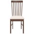 Sillas de comedor con cojines 2 uds madera maciza marrón