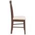 Sillas de comedor con cojines 2 uds madera maciza marrón