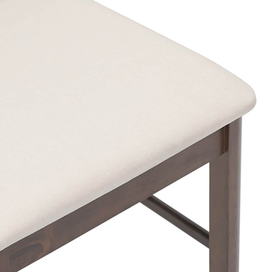 Sillas de comedor con cojines 2 uds madera maciza marrón