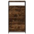 Zapatero de madera de ingeniería roble ahumado 60x34x112