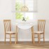 Sillas de comedor con cojines 2 uds madera maciza
