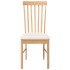 Sillas de comedor con cojines 2 uds madera maciza