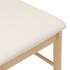 Sillas de comedor con cojines 2 uds madera maciza