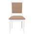Sillas de comedor con cojines 2uds madera maciza blanco