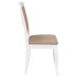 Sillas de comedor con cojines 2uds madera maciza blanco