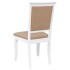 Sillas de comedor con cojines 2uds madera maciza blanco