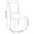 Sillas de comedor con cojines 2uds madera maciza blanco